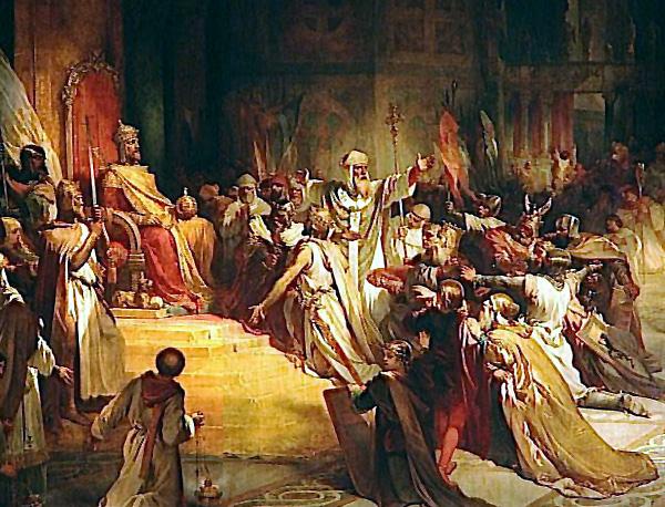 Henri Decaisne Baldwin of Flanders is crowned Latin Emperor of Constantinople China oil painting art